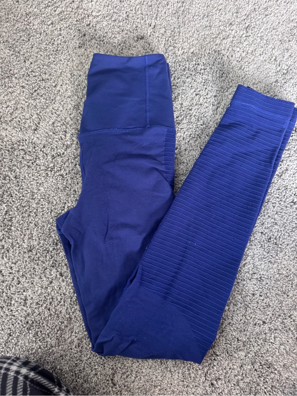 Nike Ribbed High-Waist Leggings - Deep Royal Blue